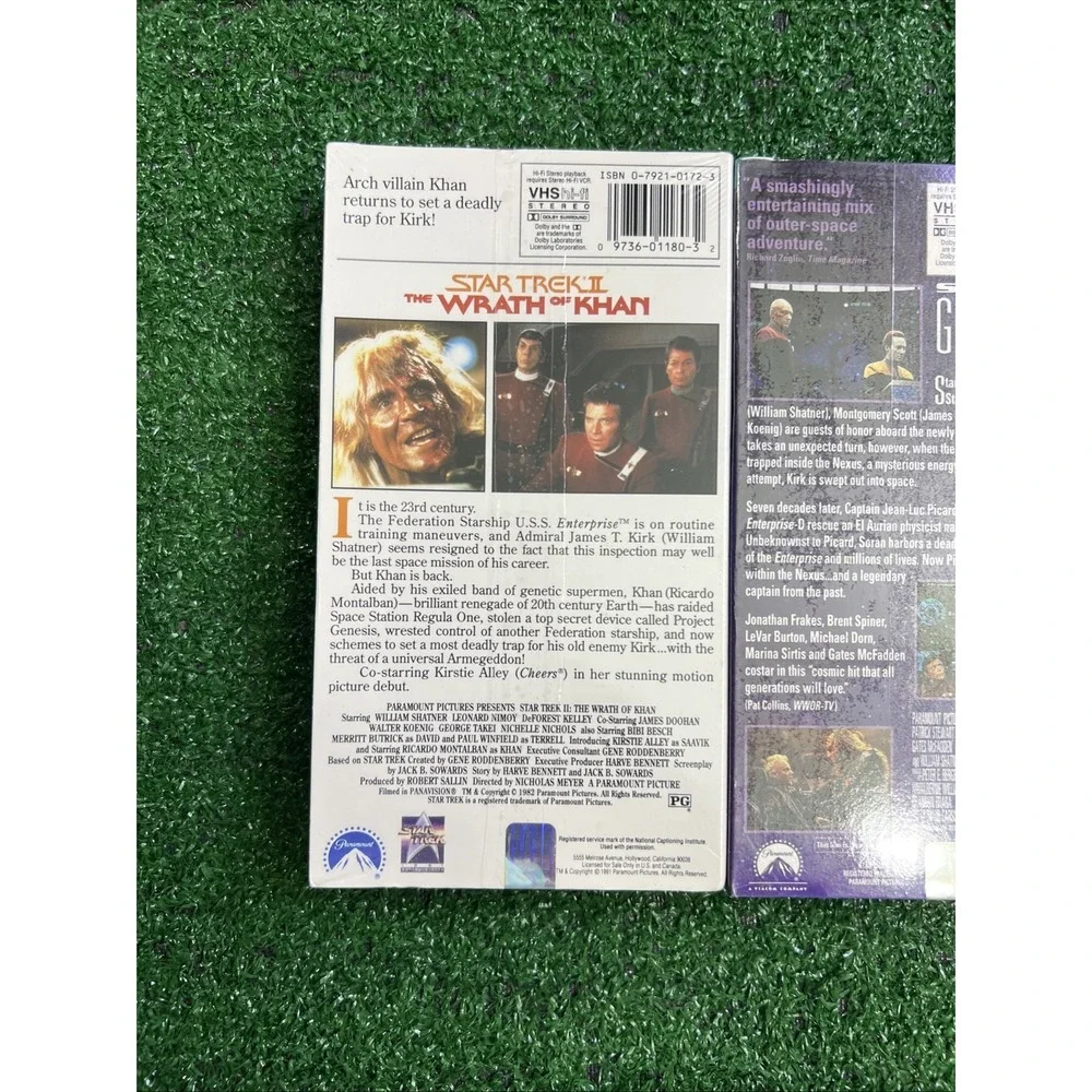 Star Trek Lot Of 2 VHS Tapes Generations &‎ The Wrath Of Khan New Sealed